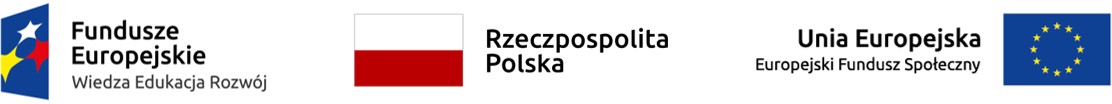 Logotypy: Unia Europejska, Rzeczypospolita Polska, Fundusze Europejskie